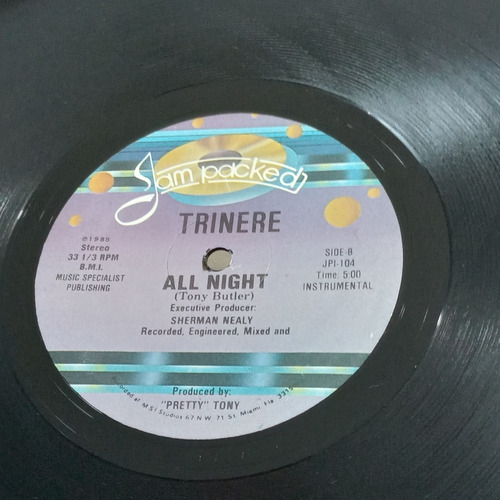 Trinere All Night- Pretty Tony- S Novo C Versão Instrumental (Usado)