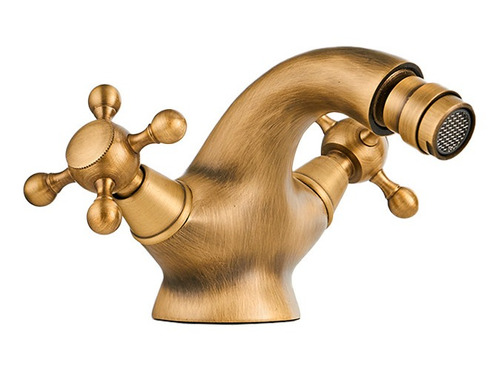 Grifo Canilla Bidet Frontal Vintage Bronce Antiguo