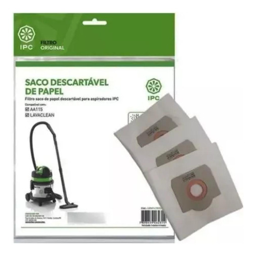 Filtro Aspirador De Saco De Papel Descartavel Ipc