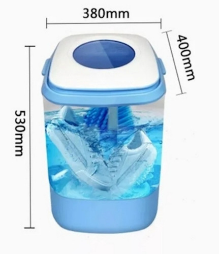 Lavadora Mini 6kg: Ropa Interior Y Zapatillas Azul
