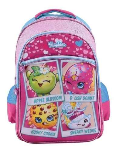 Mochila Shopkins Espalda 18 Pulgadas 3d Original