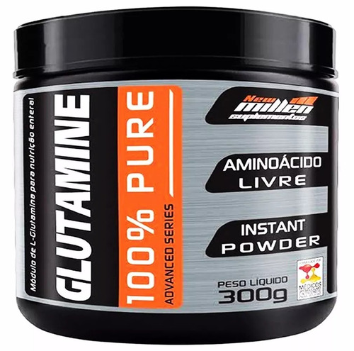 Glutamina 100% Pura 300g - New Millen - Entrega Rápida