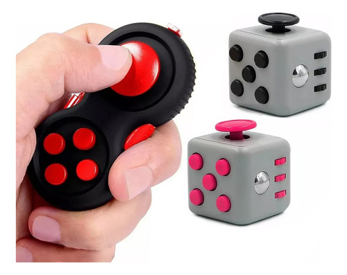 Fidget Cube - Juguete Antiestrés, 3 Unidades