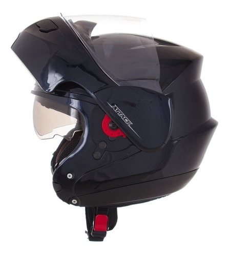 Capacete Robocop Attack Solid C/ Sub Viseira Fume  Dark Blue