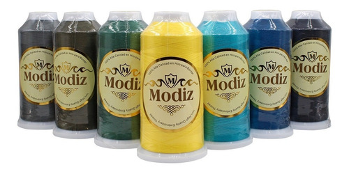 24 Pz Modiz Hilo Poliester Para Bordar Modiz 100% Poliester