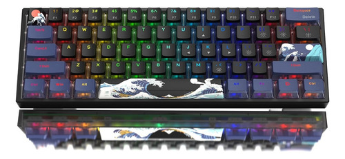 «teclado Womier 60% Para Juegos Wk61, Color Cremoso, Rgb Int