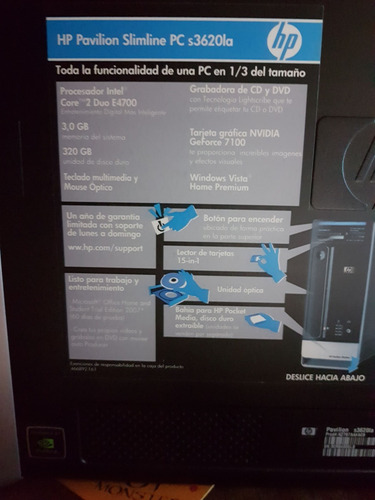 Hp Pavilion Slimline Pc S3620la