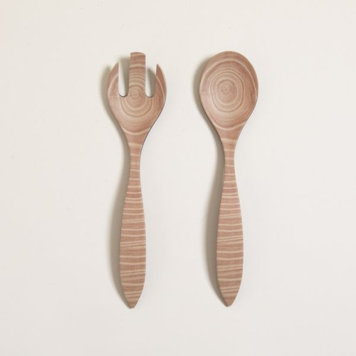Set De Cubiertos Para Ensalada De Fibra De Bambu