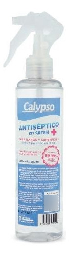 Antiseptico P/ Manos Y Sup Spray 250m