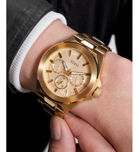 Reloj Dashboard Acero Inoxidable Dorado Hombre