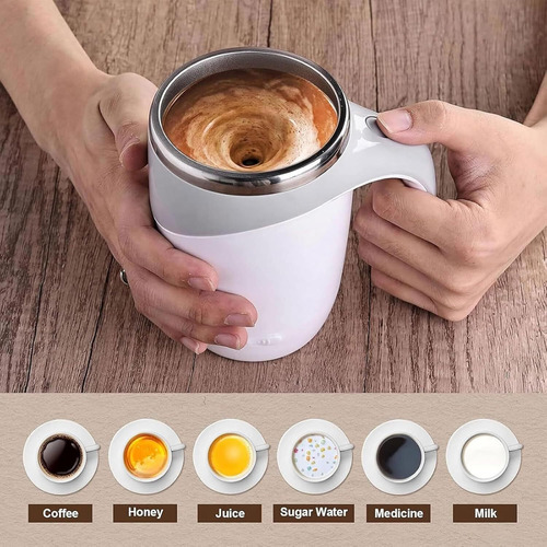 Taza Café Agitación Magnética Automática 380 Ml Recargable