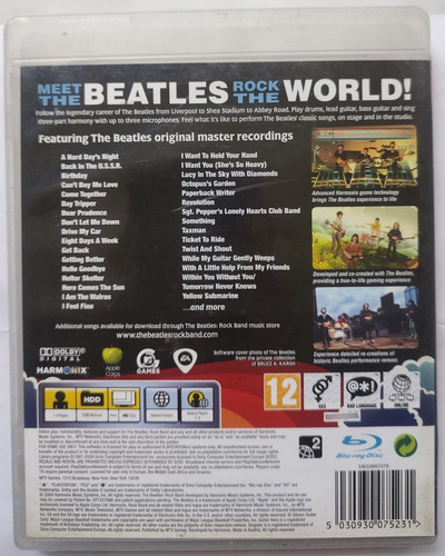 Rock Band The Beatles Original Playstation 3 (Usado)