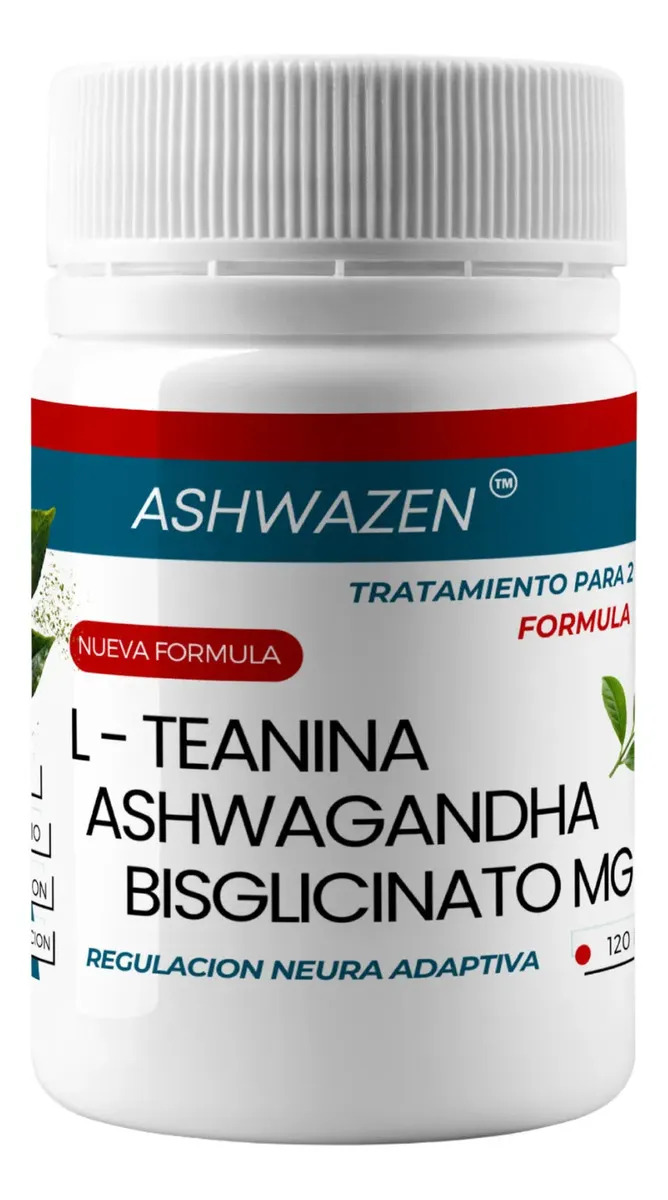 Bisglicinato de Magnesio Ashwagandha Lteanina x 120 Comprimidos Sin Sabor