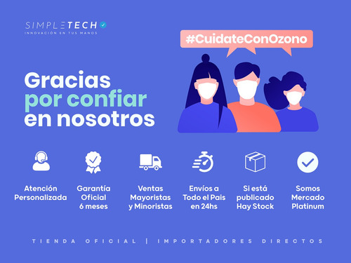 Imagen 7 de 7 de Ozonizador Uso Domestico Verduras Alergias Acaros Apto Niños