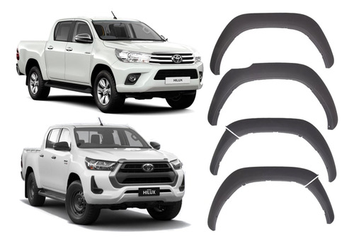 Extensiones Fangueras Delgadas Toyota Hilux Sr 2016-2022