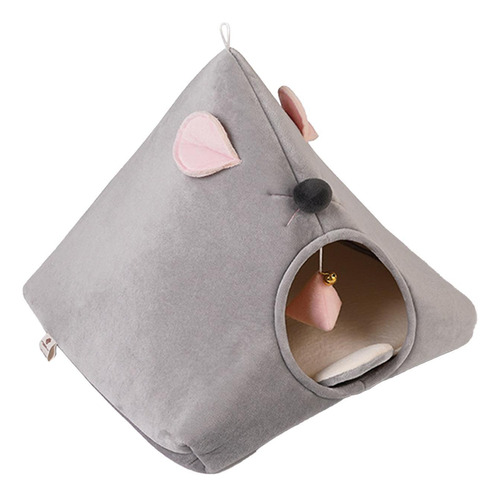 Nido Semicerrado Para Gatos, Cama Para Gatos, Cueva, Gris