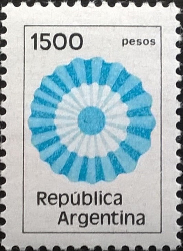Argentina, Sello Gj 1873 Escarapela 1500p 1980 Mint L11642