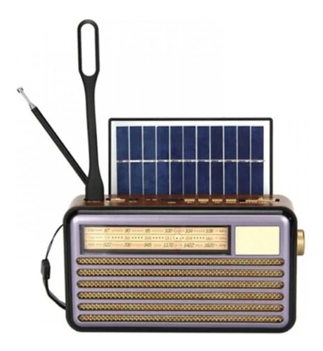 Radio Bluetooth, Mp3, Usb, Micro Sd Panel Solar