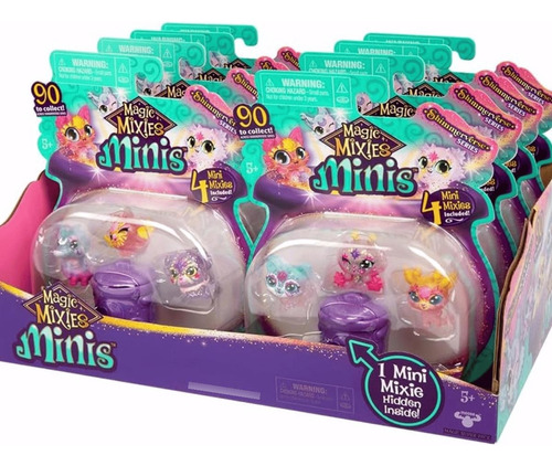 Boneca Magic Mixies Minis Caldeirão 3 Figuras C/ 1 Surpresas
