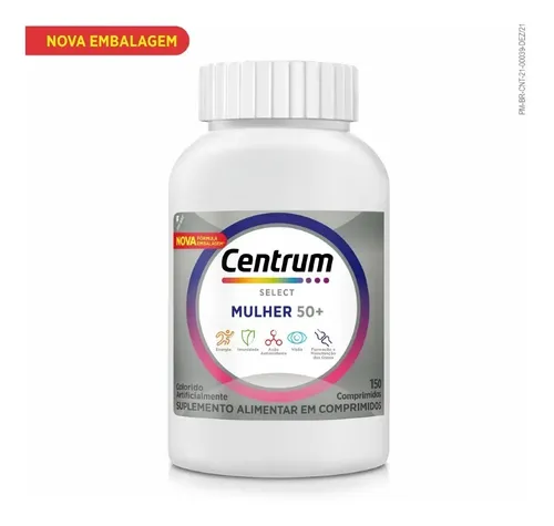 Centrum Select Mulher 50+ Com 150 Comprimidos Sabor Sem sabor