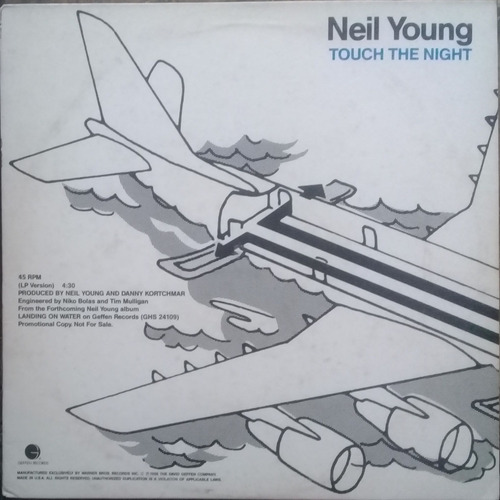 Lp Vinil Neil Young Touch The Night Ed. Usa 1986 Promo Raro