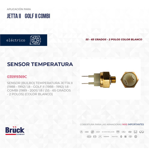 Bulbo Sensor Temperatura Combi 1998 035919369c