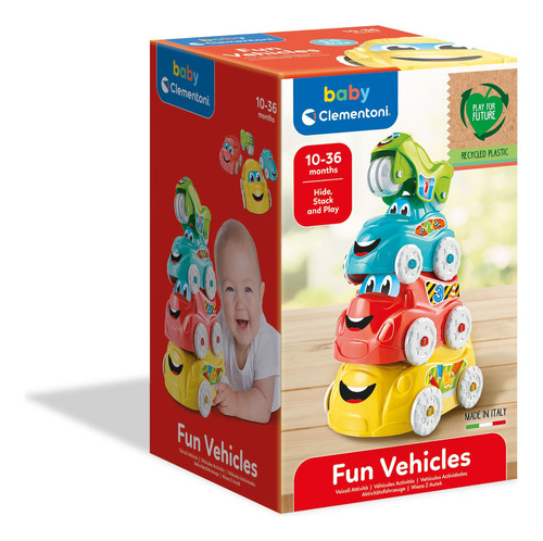 Coches Apilables Para Bebés Set 4 Juguetes Sostenibles