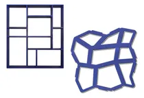 Comprar Combo Molde Sendero Para Jardín Easy: Forma Irregular + Forma Cuadrada