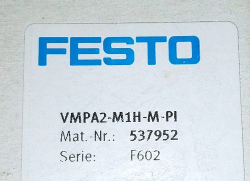 Electroválvula, Marca: Festo, Modelo: Vmpa2-mih-m-pi (Usado)