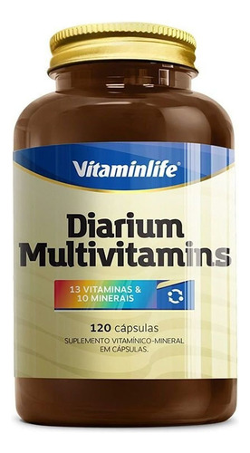 Diarium - Multivitamínico 120 Cápsulas - Vitaminlife Sabor Sem Sabor