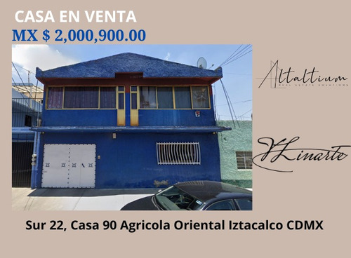 Casa En Venta En Agricola Oriental Cdmx I Vl11-za-110