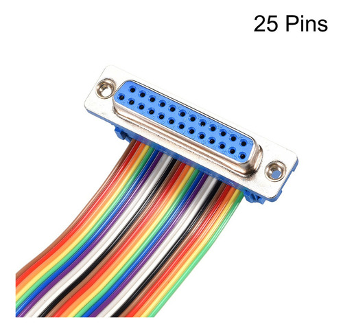 Cable Plano Flexible Idc De 25 Pines Db25 Hembra A Db25 Hemb