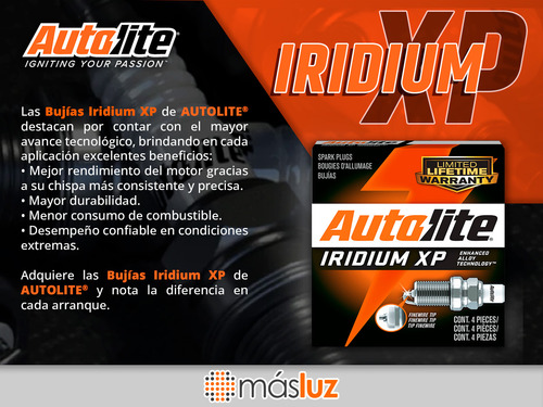 4 Bujías Kit Iridium Xp Ct6 L4 2.0l 16/18 Autolite