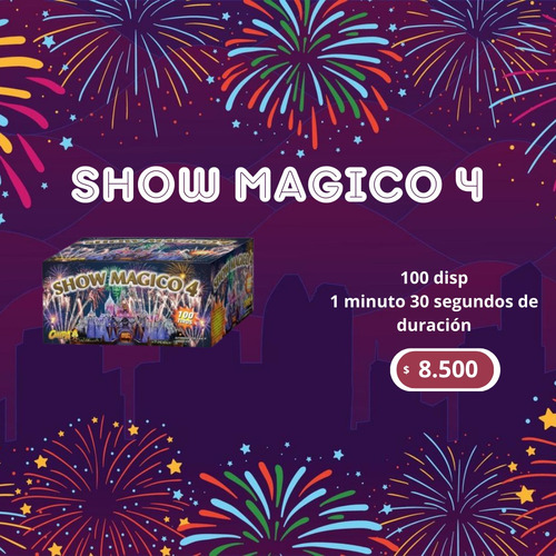 Show Magico 4 - Fuegos Artificiales - Fiestas - Navidad