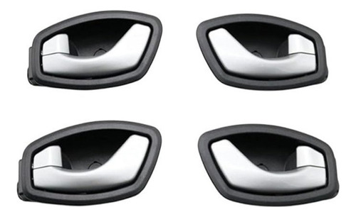 4 Manija De Puerta Interior Para Renault Fluence 2014-2016