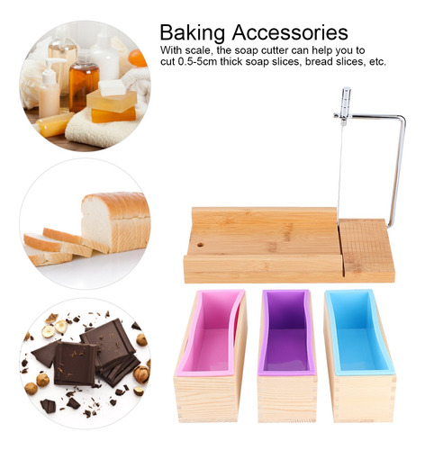 Kit De Moldes De Silicona Para Hacer Jabón Y Báscula
