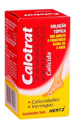 Calotrat Solução Tópica Elimina Calos E Verrugas 5ml