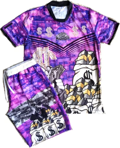 Kit Império Mandrake Cria de Quebrada Favela babylook + Short Cod 11