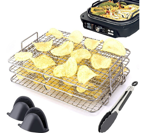 Estante Air Fryer Para Freidora Ninja Foodi Grill Xl Air Fry