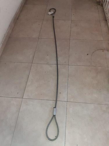 Imagen 2 de 2 de Eslinga De Guaya De Acero 1/2 X 2 Metros Para Izamiento