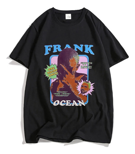 Camiseta De Algodón De Manga Corta Estampada Frank Ocean