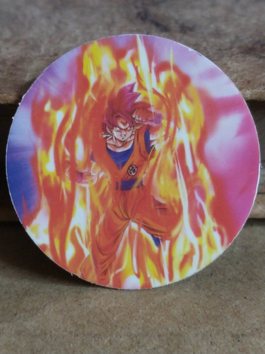 Tazos Ss Dios Gokú 04/100 Dragonball Super Sabritas 2019