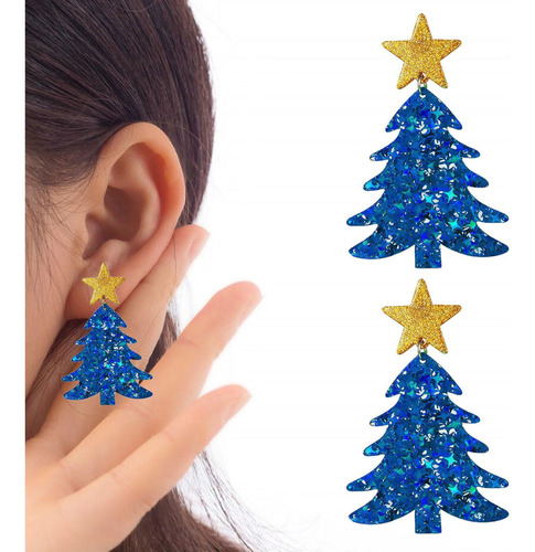 S 4 Pendientes Colgantes De Navidad, Pendientes Colgantes,