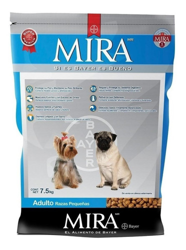 Alimento Mira Super Premium  Raza Grande para perro adulto de raza  pequeña sabor mix en bolsa de 3kg