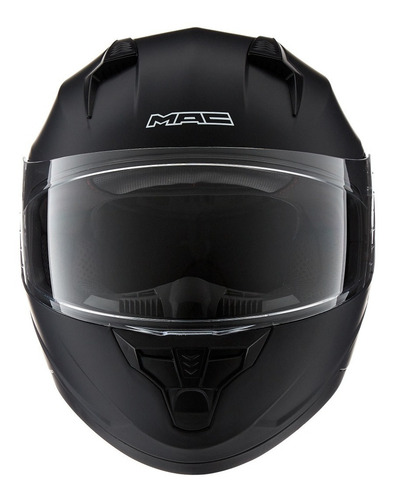 Imagen 6 de 8 de Casco Moto Integral Mac Bass Negro Mate Visor Simple