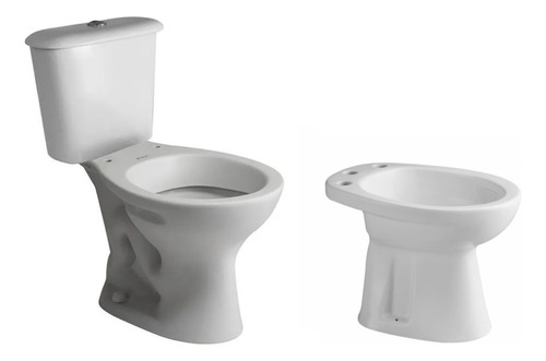 Juego De Baño Ferrum Andina Inodoro Largo Mochila Bidet