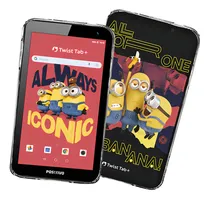 Comprar Positivo Twist Tab Minions+ 2GB RAM + 64GB Armazenamento, Tela de 7”, Android 11 Go, Bateria 3100mAh​ - Preto - Inclui 2 itens de proteção - (Capa e Bolsa de Transporte)