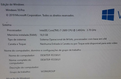 Imagem 9 de 9 de Pc Gamer Gigabyte-i7 2600- 16gb- Nvideafx4800-hd2tb