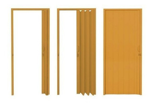 Porta Sanfonada Pvc Polifort 210cmx90cm Cerejeira Jwt