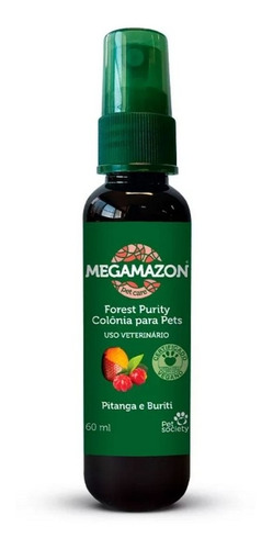 Colônia Para Cães E Gatos Forest Purity 60ml Megamazon